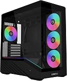 Lian Li VECTOR V100R MINI Micro-ATX Gaming PC Case – Black | Compact Tempered Glass Mini Tower with High Airflow, ATX PSU Support - 1