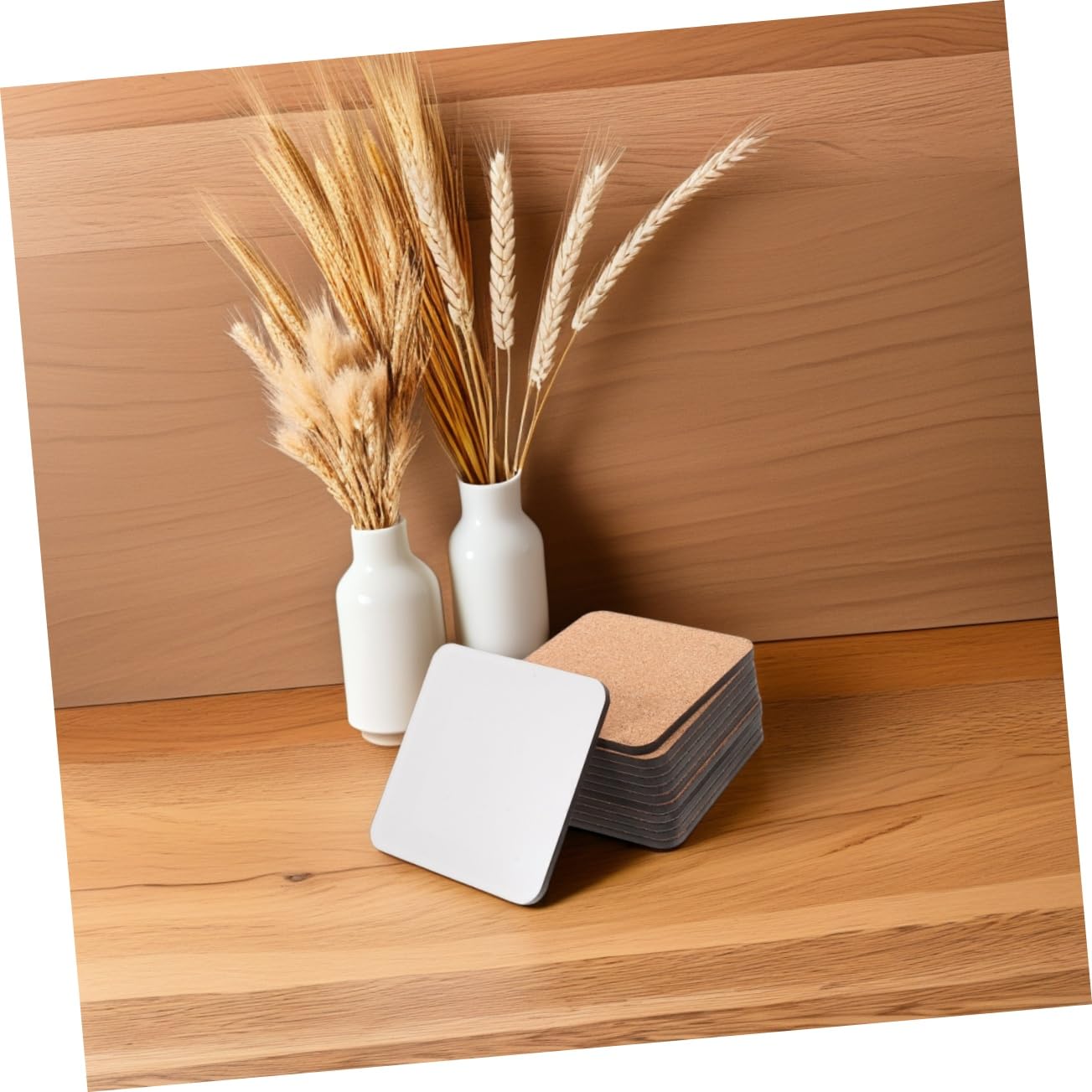Posavasos Redondos de Sublimación 24 Piezas en Madera MDF