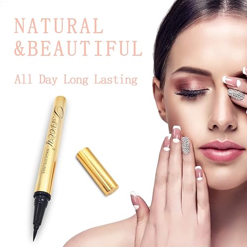 Miniatura 5 de Delineador de ojos magnético para pestañas postizas, sin necesidad de pegamento, adecuado para ojos sensibles, impermeable y a prueba de aceite,