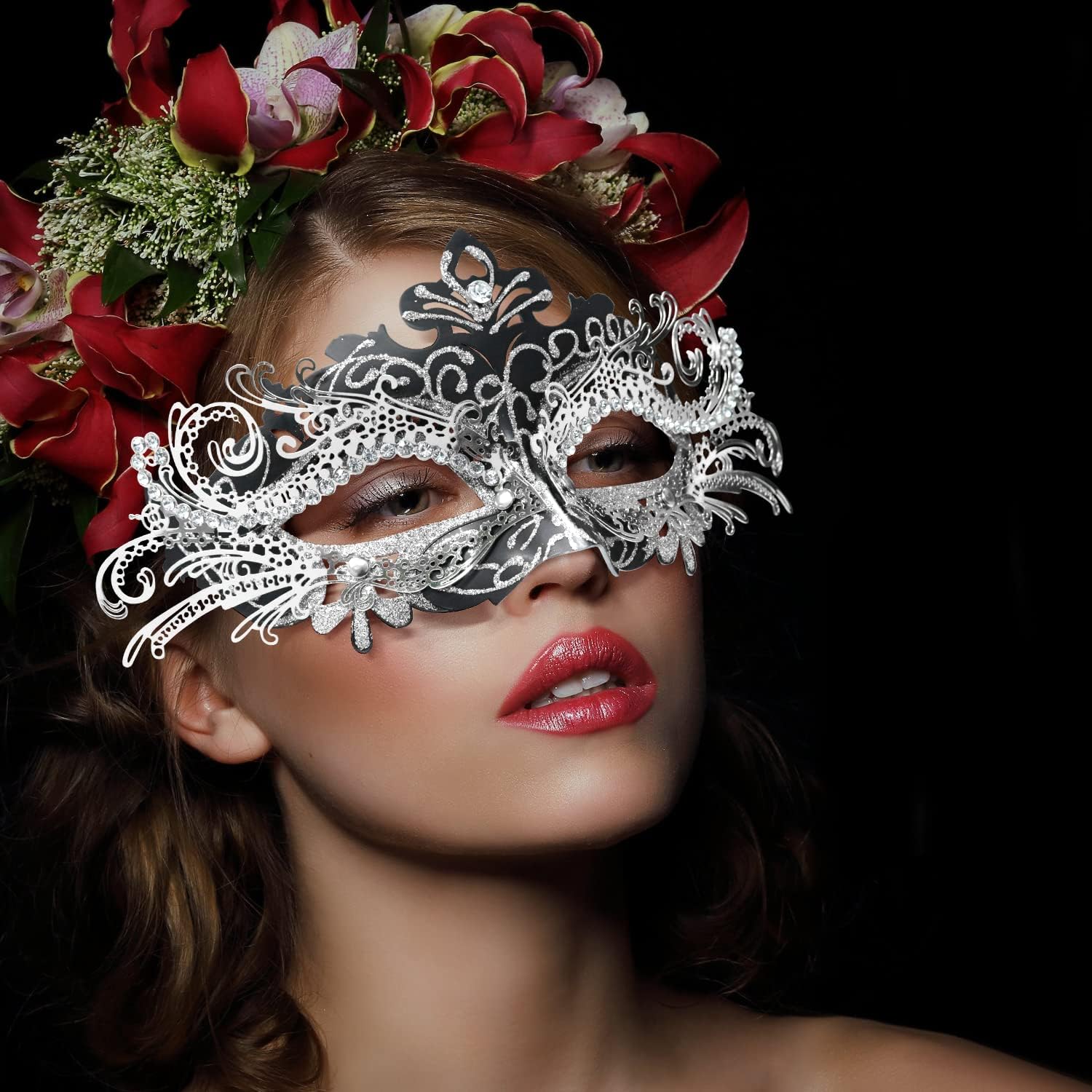 Coddsmz Masquerade Mask Venetian Masks Mardi Gras Prom Costume Mask Wedding Halloween Christmas Party - Image 3