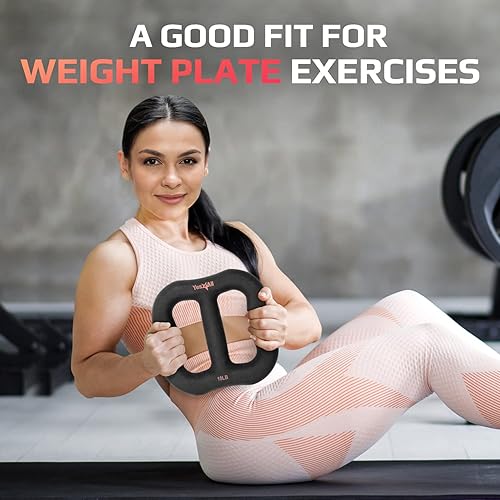 Miniatura 6 de Yes4All Mancuerna multifuncional de neopreno 3 en 1, con núcleo sólido, curva ergonómica, color negro