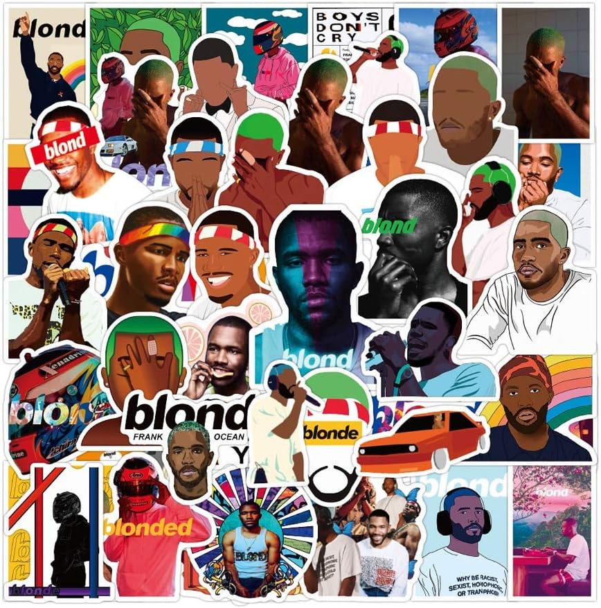 Cool American Singer Frank Ocean Blonde Graffiti Stickers For Luggage Laptop Fridge Guitar Skateboard Waterproof Sticker 50 Pcs