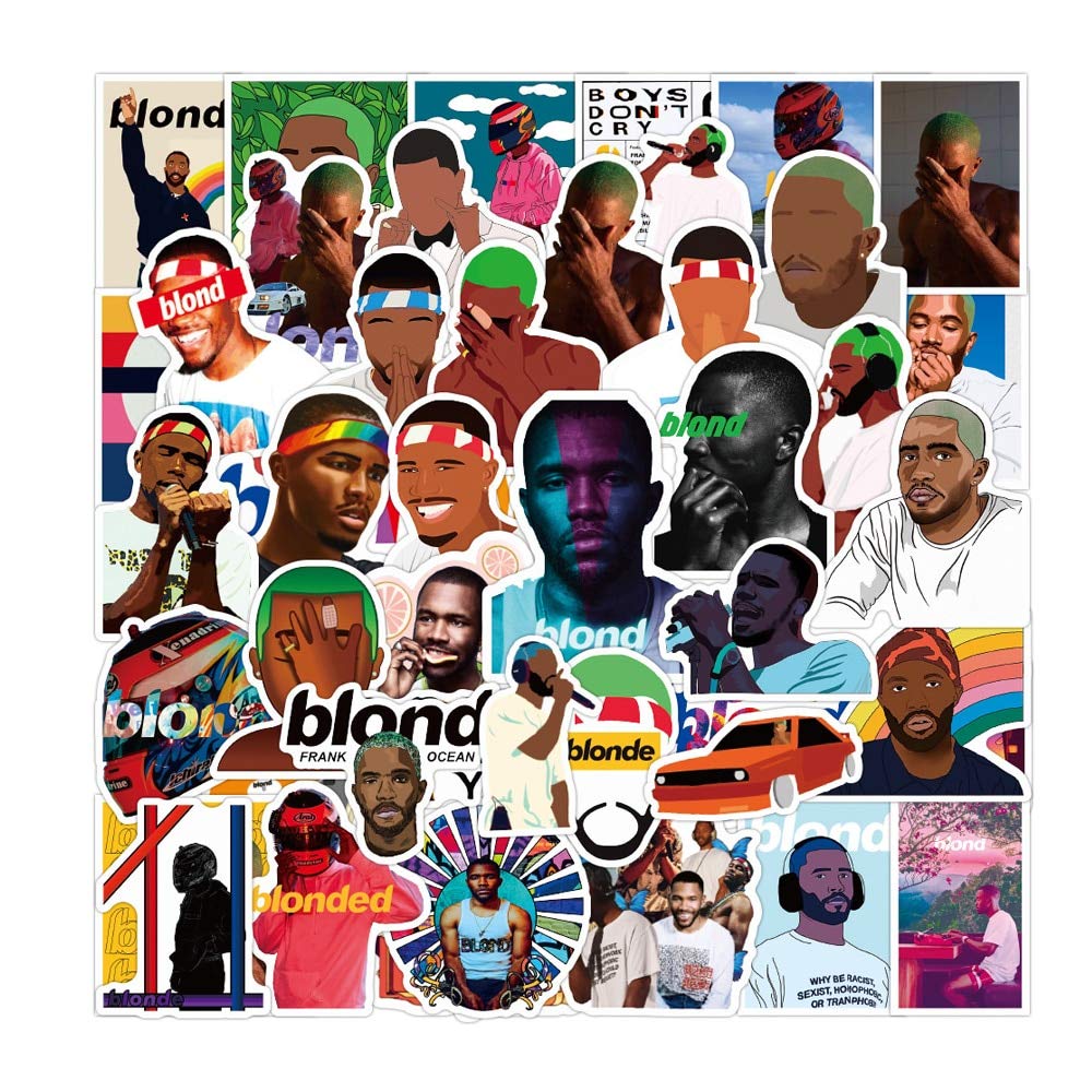 Cool American Singer Frank Ocean Blonde Graffiti Stickers For Luggage Laptop Fridge Guitar Skateboard Waterproof Sticker 50 Pcs