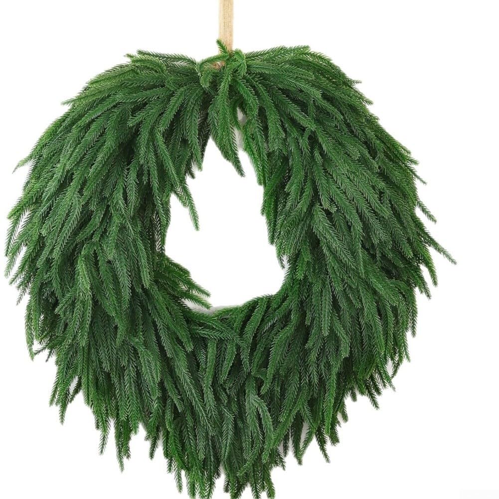 50cm Grüner Tür Kranz Regenfest Rustikal Design