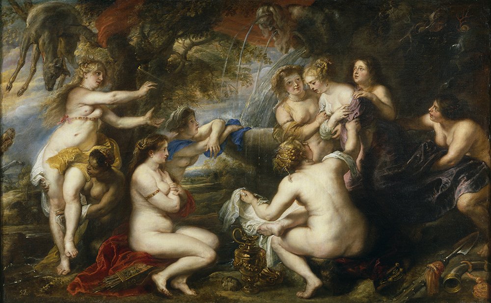 Reproduction Diana and Callisto de Rubens : Finition semi-brillante sans reflet pour cadre