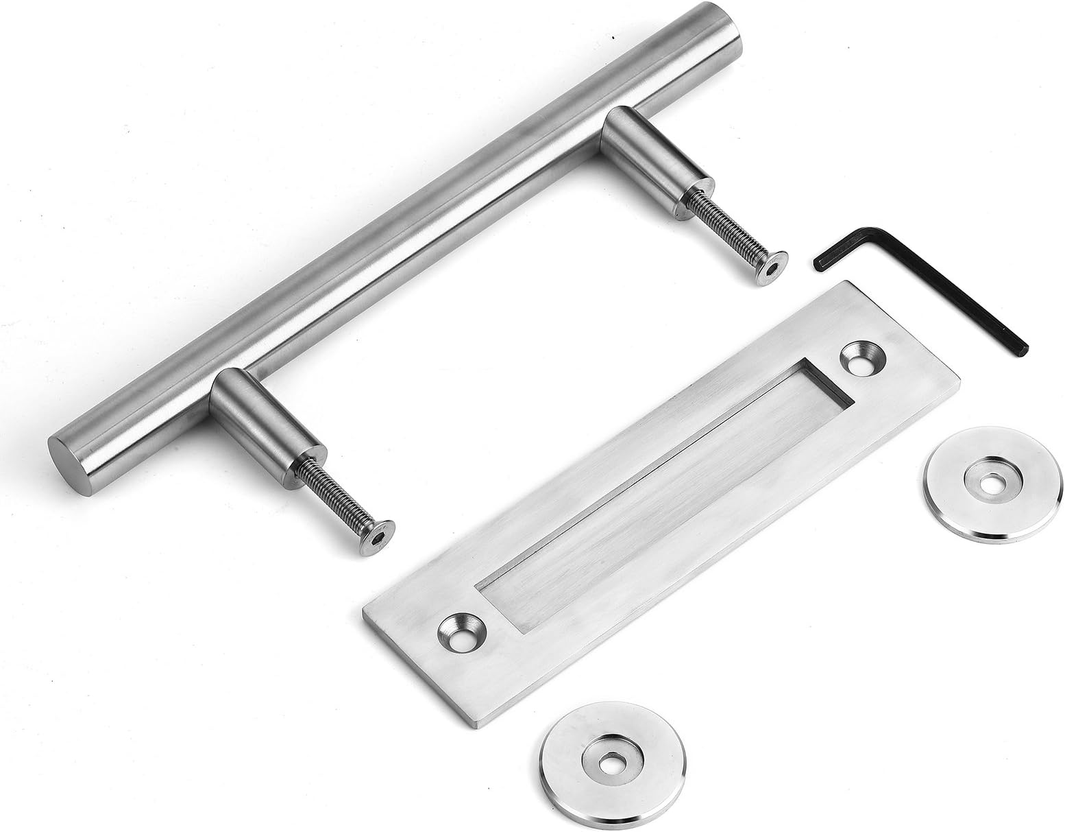 TopremaStainless Steel Sliding Barn Door Handle Pull Wooden Closet Door Two-Sided Handle Hardware