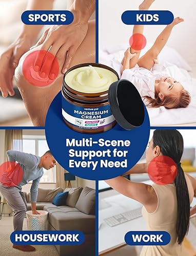 Miniatura 4 de Venture Pal Magnesium Lotion, Topical Magnesium Cream, Leg & Muscle Relaxation with Coconut Oil, Shea Butter & Hyaluronic Acid, Safe for Kids