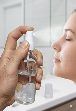 Smartizi 5'li Boş Sprey Şişe Seti (100 ml) - Seyahat, Dezenfektan ve Kolonya İçin Şeffaf Fısfıs Şişe