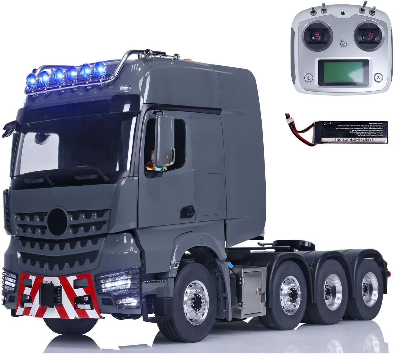 TOUCAN RC HOBBY 1/14 Metal RC Tractor Truck Flysky I6S RTR Remote Control Car Sounds Lights