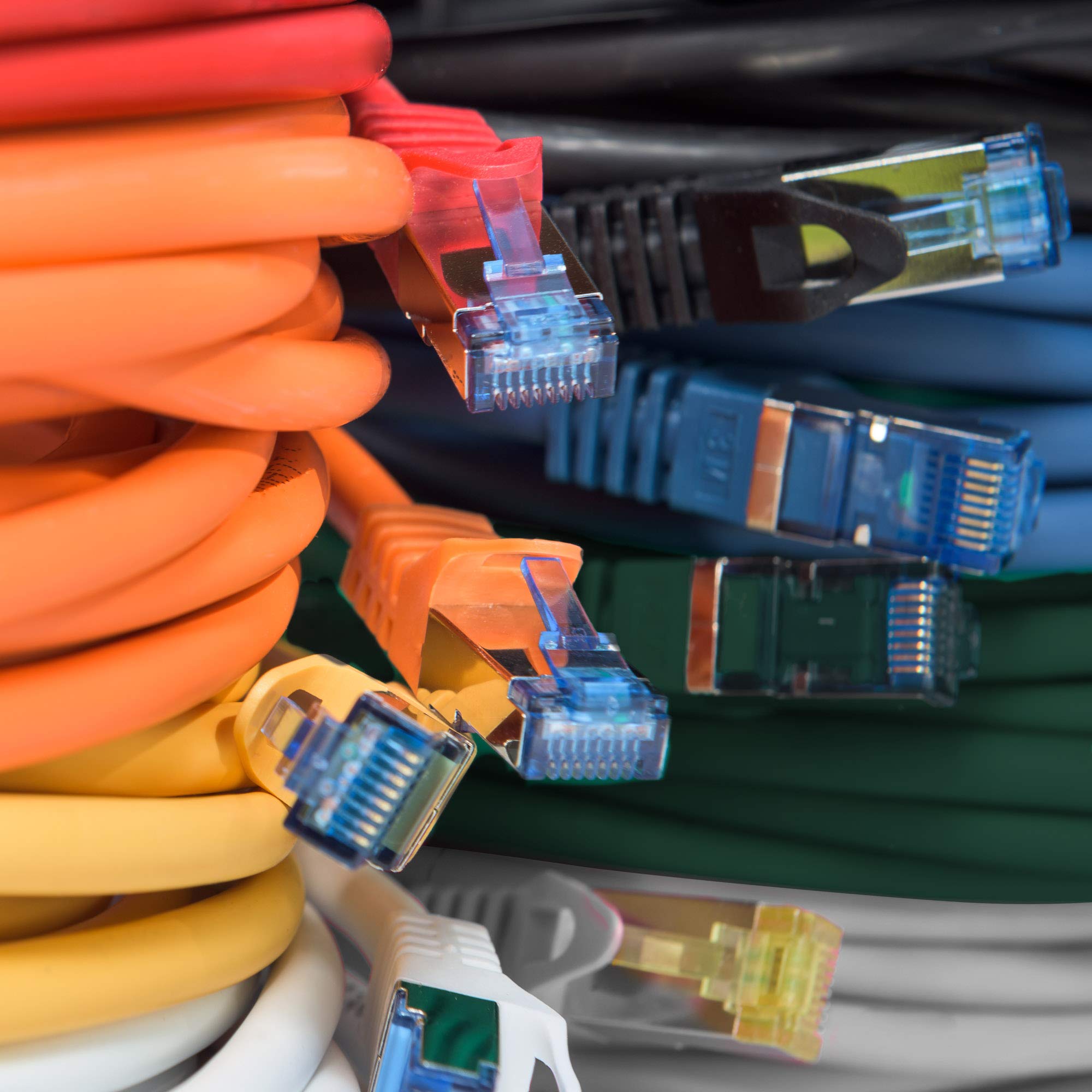 SeKi Kabel sieciowy S/FTP PIMF Cat. 7, 1 m, niebieski, kabel krosowy Gigabit Ethernet LAN DSL CAT7