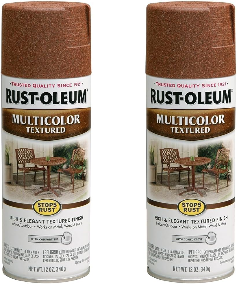 RustOleum 239122 Stops Rust MultiColor Textured Spray Paint, 12 Ounce