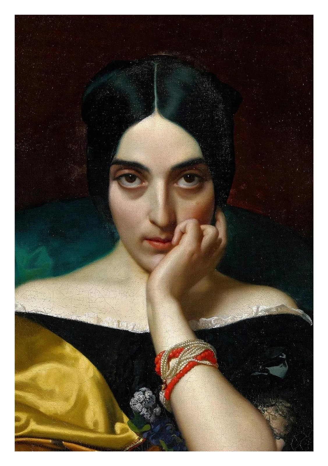 モナリザ 無垢木製フレーム肖像画55×73 モナリザ 無垢木製フレーム肖像画55×73