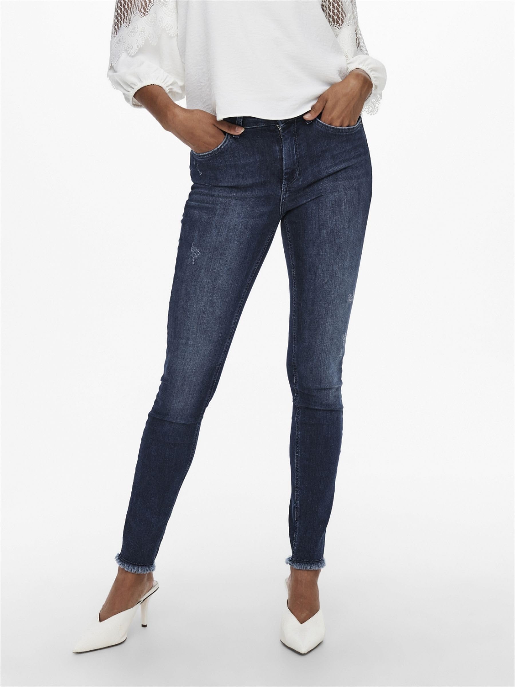 ONLY Jean Skinny ONLBLUSH Taille Moyenne Skinny Fit Jeans