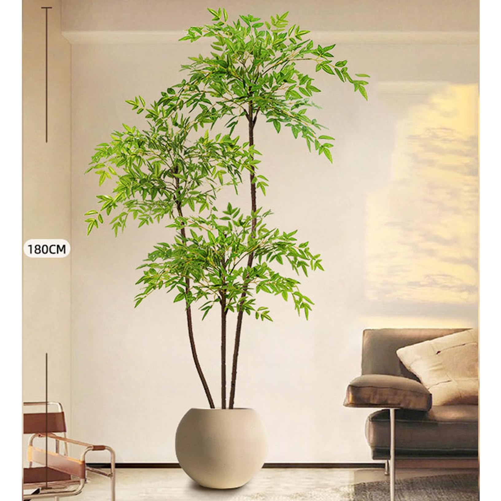 Amazon｜HGJH フェイクグリーン 大型 180CM 観葉樹 人工観葉植物