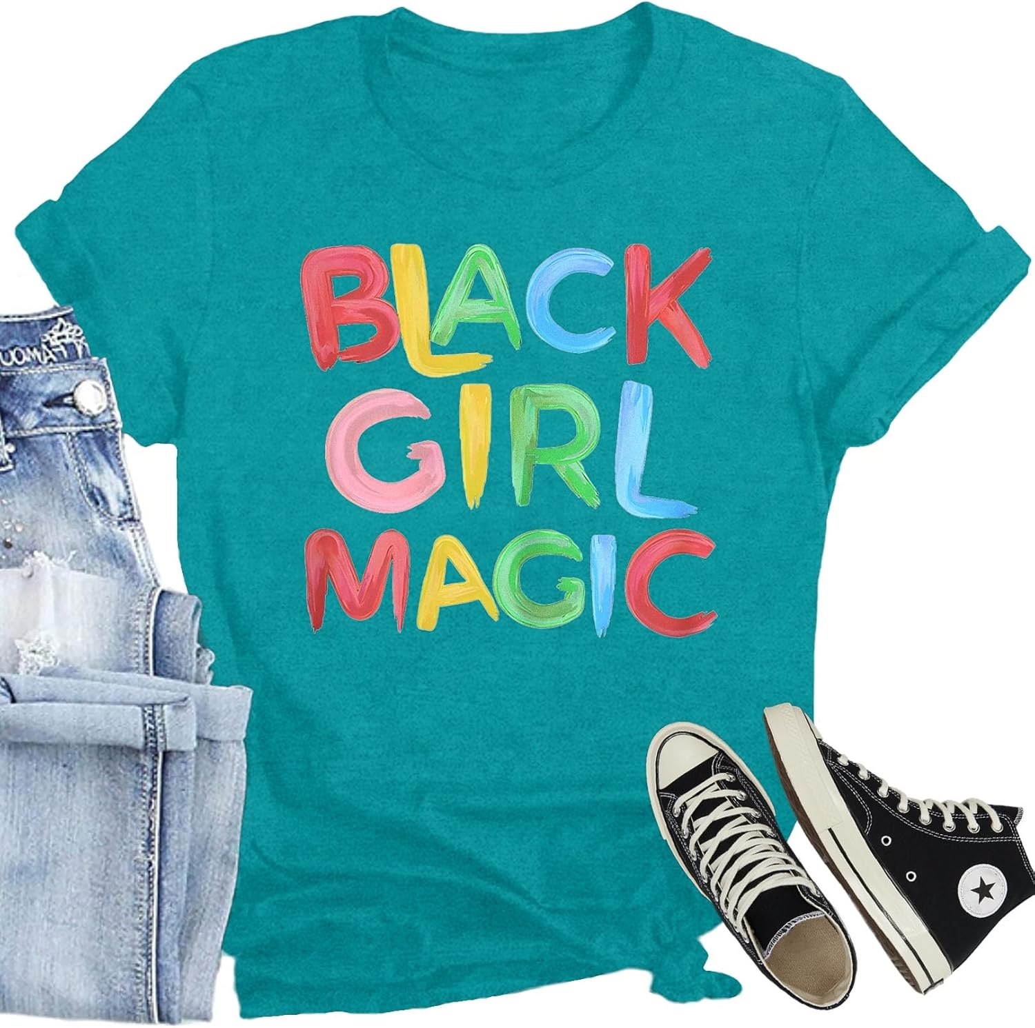 Black History Month Shirts Melanin African American Women T-Shirts Juneteenth Tshirt