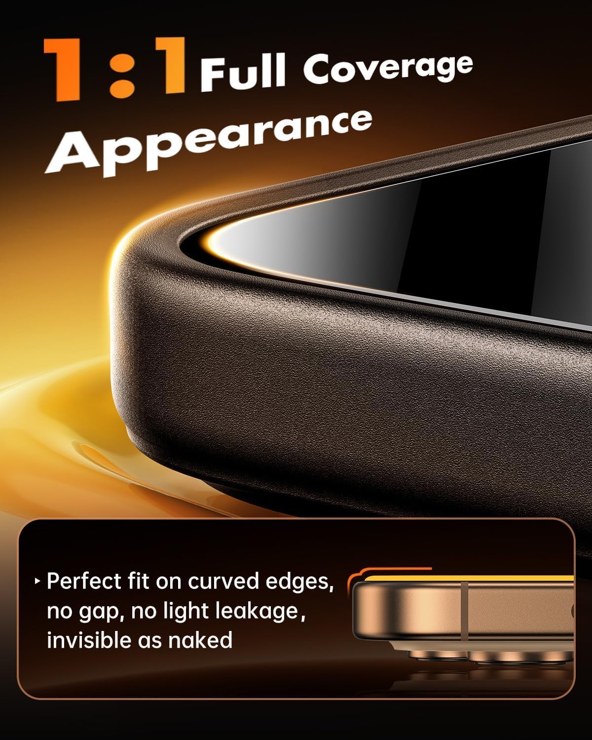 UNBREAKcable Privacy Screen Protector for iPhone 16 Pro Max 6.9", 3 Pack Full Coverage Tempered Glass [28° Anti-Spy] [9H Hardness] [Easy Installation Box] Shatterproof Private Screen Guard