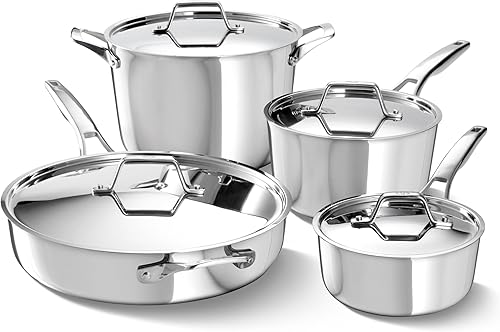 Premier - Juego de utensilios de cocina de acero inoxidable (8 piezas)