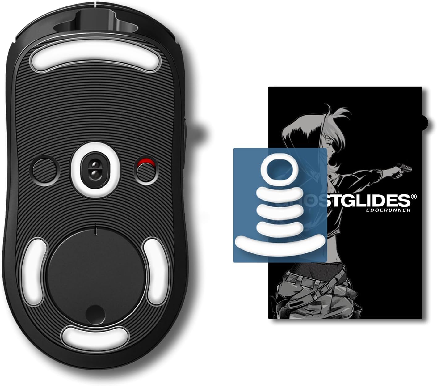 EDGERUNNER Micro Curved Performance/Replacement Mouse Skates Feet for Logitech G PRO Wireless PTFE Mouse Upgrade Esports