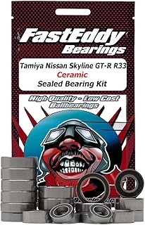 FastEddy Bearings Compatible with Tamiya Nissan Skyline GT-R R33 (TT-02D) Ceramic Sealed Bearing Kit