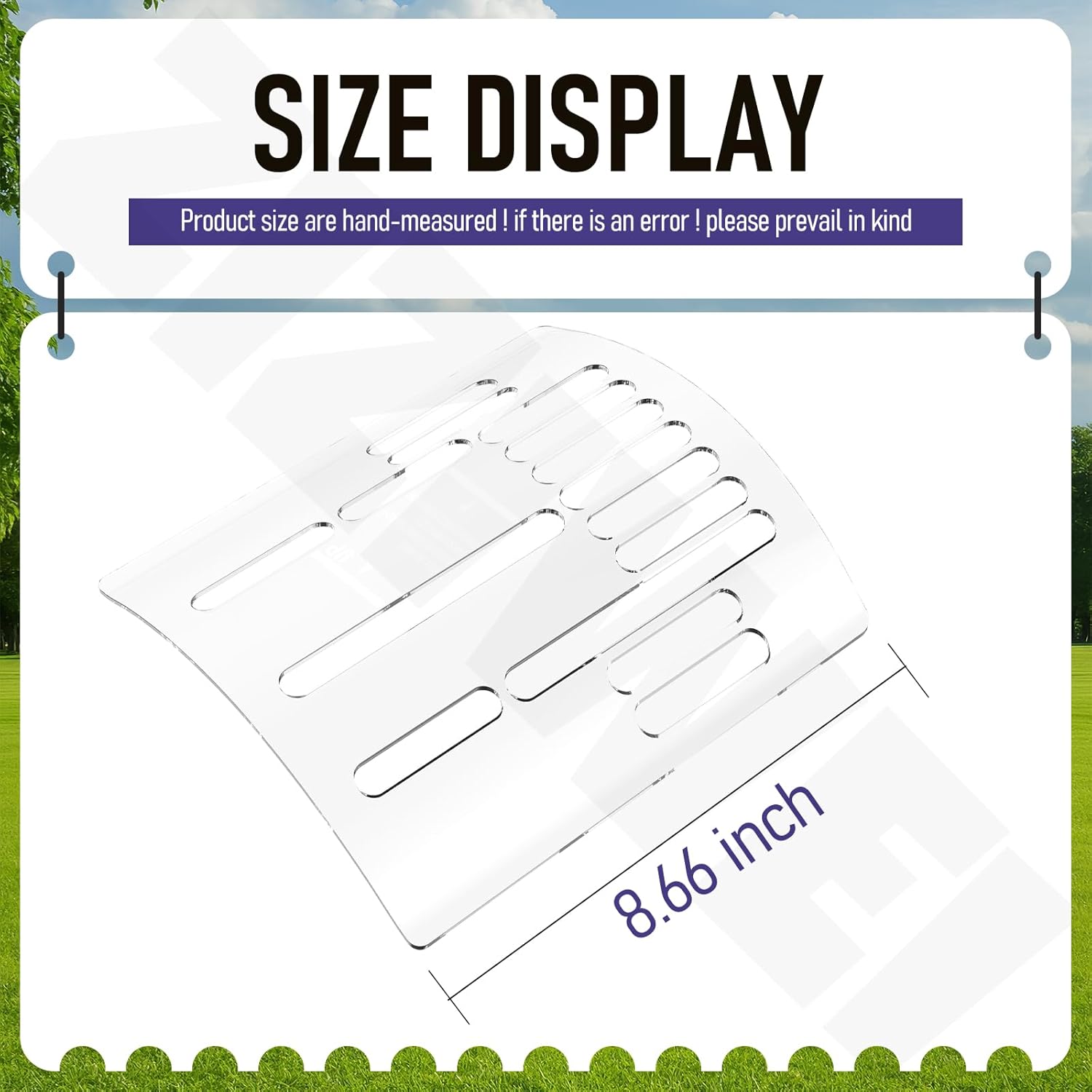 Spa Waterfall Grate, Clear Hot Tub Filter, Outdoor Hot Tubs Accessories Filters, Replace 408708 - Features 15 Oval Holes of Varying Sizes, Effectively Managing and Adjusting The Flow of Water