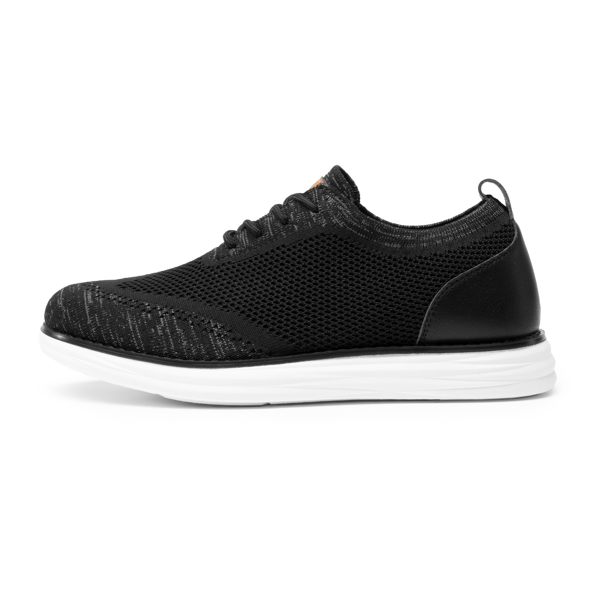 Bruno Marc Zapatos de Cordones Transpirables Zapatillas de Vestir Oxfords Clásico Formales Derby para Hombre Verano Casuales,Size 46,Gris/Negro,GRAND-02