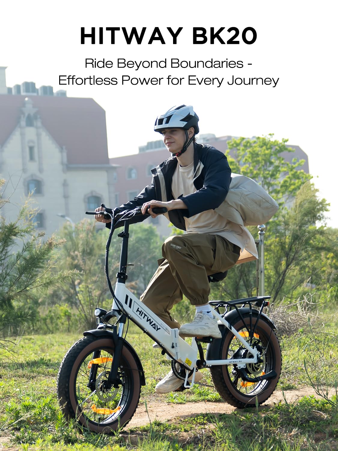 Vélo électrique Pliant HITWAY BK20 – 20x4,0", Moteur 250W, Batterie 48V 10,4Ah, 7 Vitesses, Autonomie 35-90km, Freins Disque
