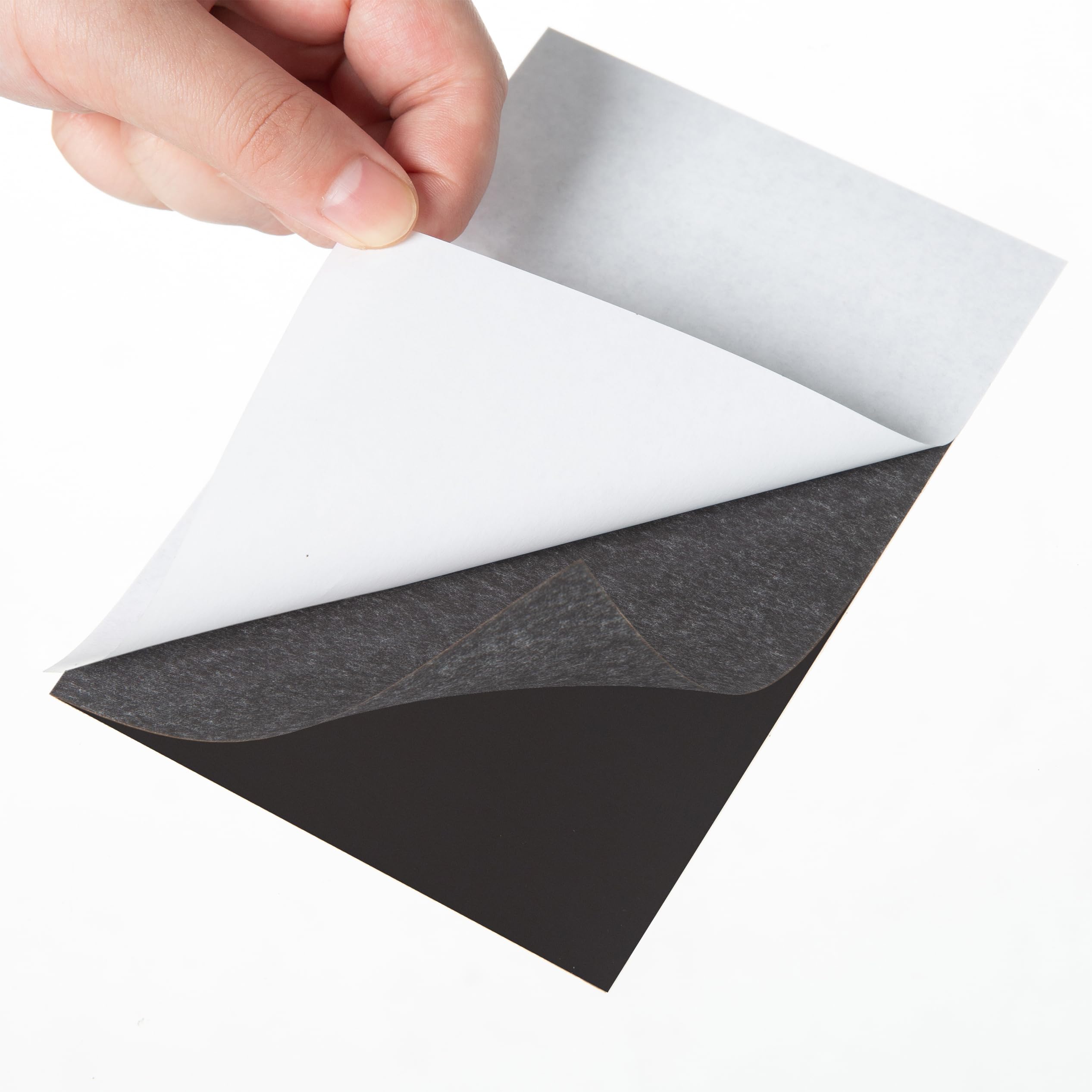 Crafare 4x6 Inch Magnetic Adhesive Sheets Cuttable 60 Mil Thick Magnetic Sheets Flexible Sticky for Crafts Making Metal Scrapbook Cutting Dies Fridge Photos Drawings 5 Pack