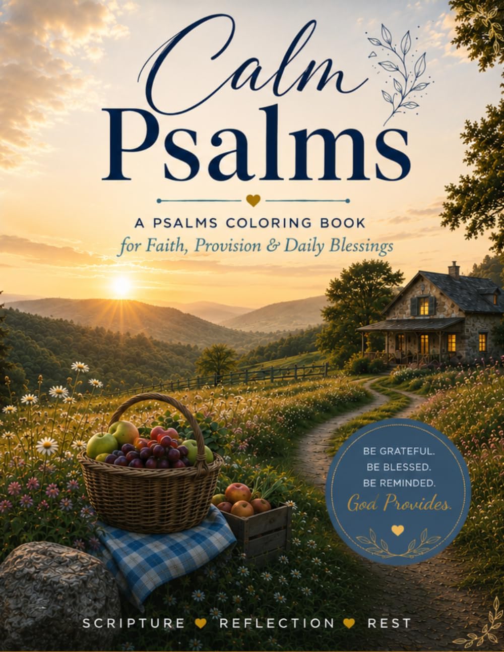 Calm Psalms: A Psalms Coloring Book for Faith, Provision & Daily Blessings | Christian Coloring Book for Women, Adults & Teens | Bible Verses About ... Abundance, Hope & Faith-Based Reflection