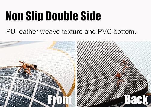 Miniatura 7 de Insun Juego de 2 alfombrillas de cocina acolchadas, antifatiga, antideslizantes, lavables, impermeables, resistentes al aceite, 0.31 pulgadas,