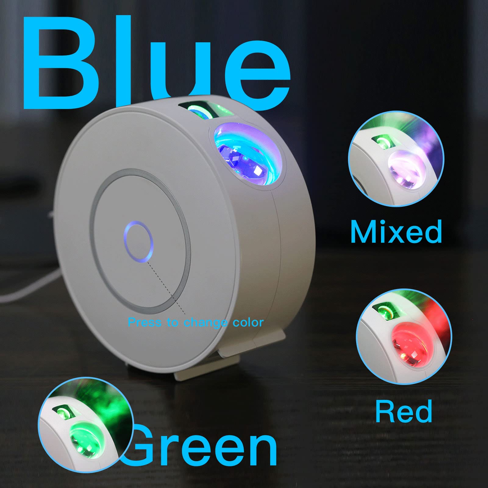 Lámpara de iluminación NiNight, proyector de estrellas LED, lámpara de estrella romántica con control de aplicación, proyector de luz nocturna de estrella romántica recargable for fiesta en dormitorio