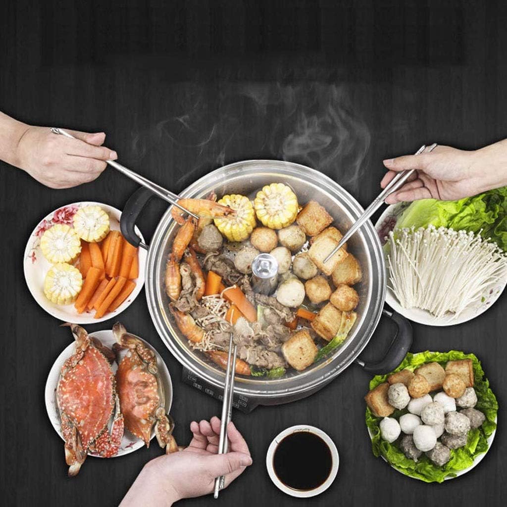 SJYDQ Multifunctional Intelligent Electric Steamer, 6L Automatic Lifting Electric Hotpot Steamer, Suitable for Home Kitchen, Restaurant (Color : D)