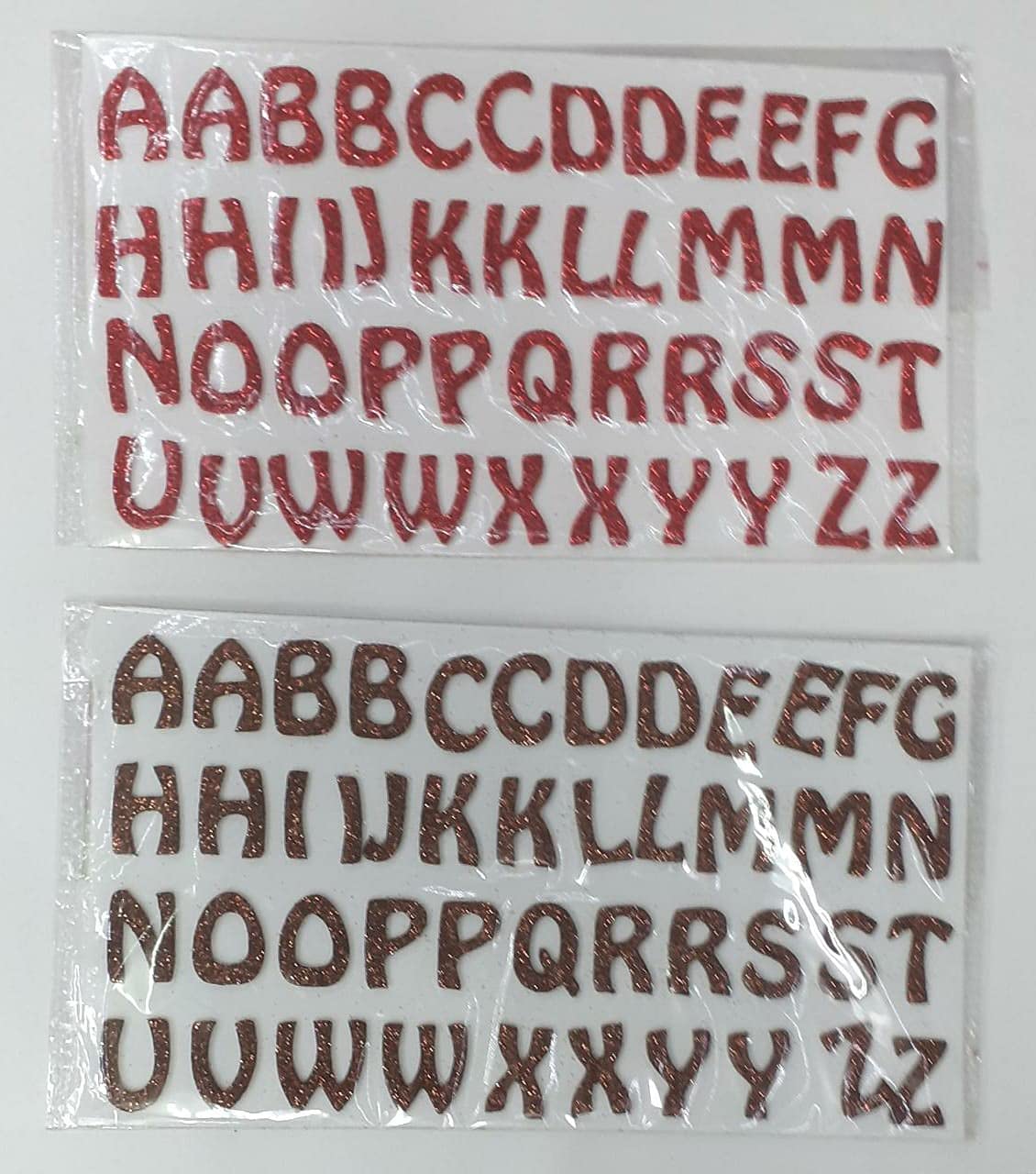 onlinesalescantt Self-Adhesive/English/alphabet (ABC) Stickers/for Art and Craft School Activity Alphabet height 22 mm Sparkling Foam Sticker (2)