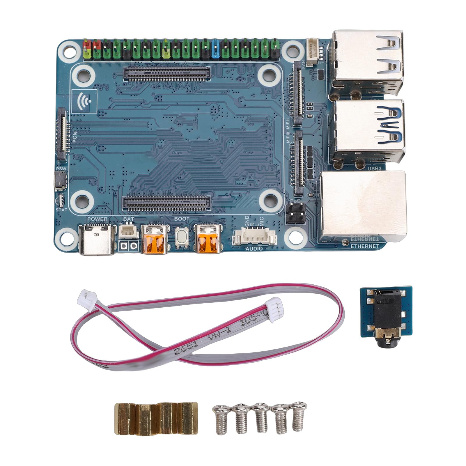 Scheda Adattatore per Computer a Scheda Singola con Porte USB Gigabit Ethernet e Intestazione Integrata per Applicazioni Multimediali 85x56mm 1 unità