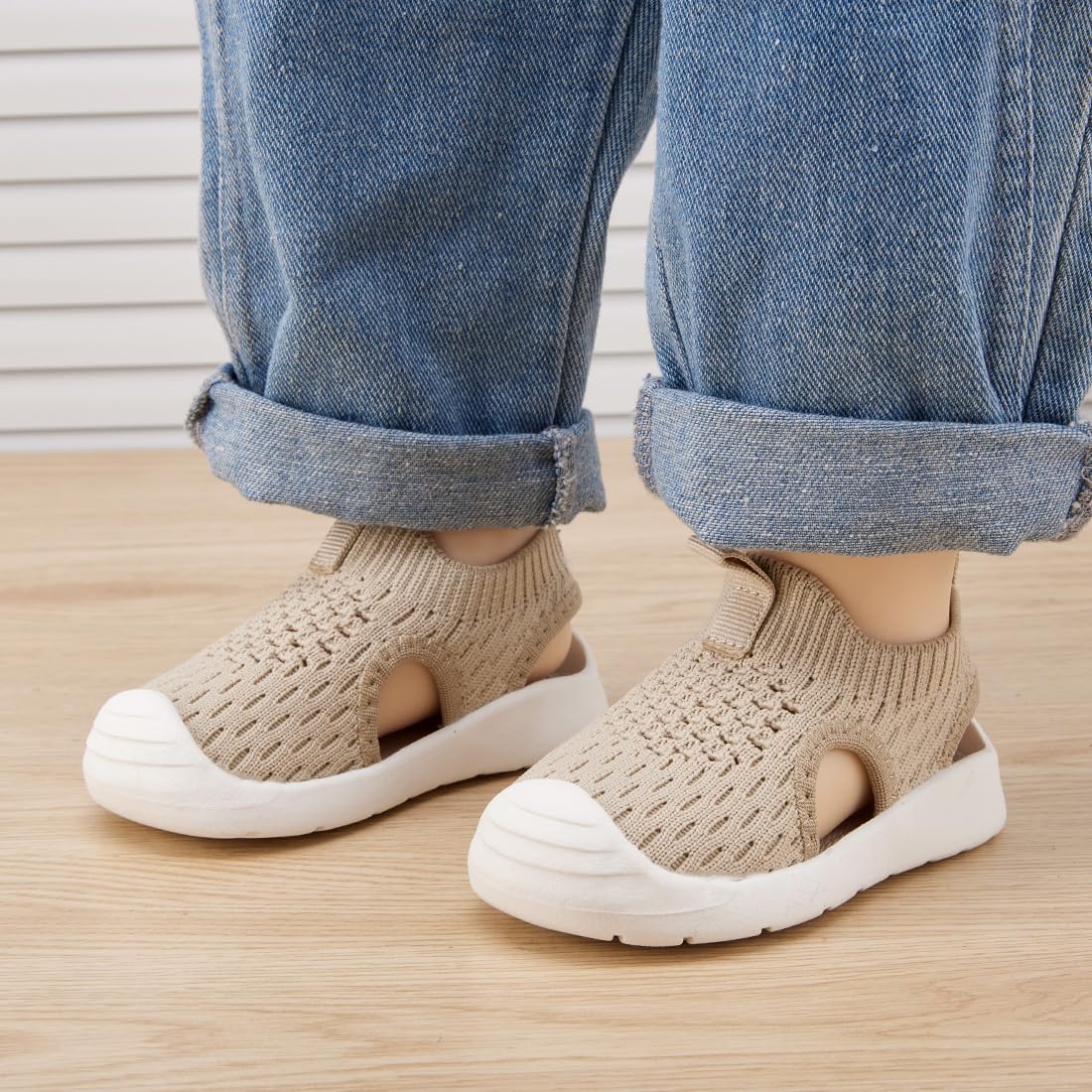 BMCiTYBM Baby Boys Girls Sandals Summer Shoes Non-Slip 6 9 12 18 24 Months Camel Size 12-18 Months Infant