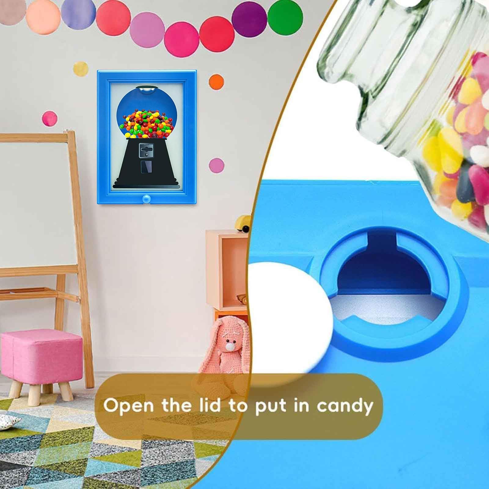 Marco de para teléfono móvil, marco de fotos con dispensador de caramelos para niños, decoraciones creativas para marcos de pared, dispensador de dulces colgantes y máquina de chicles marco