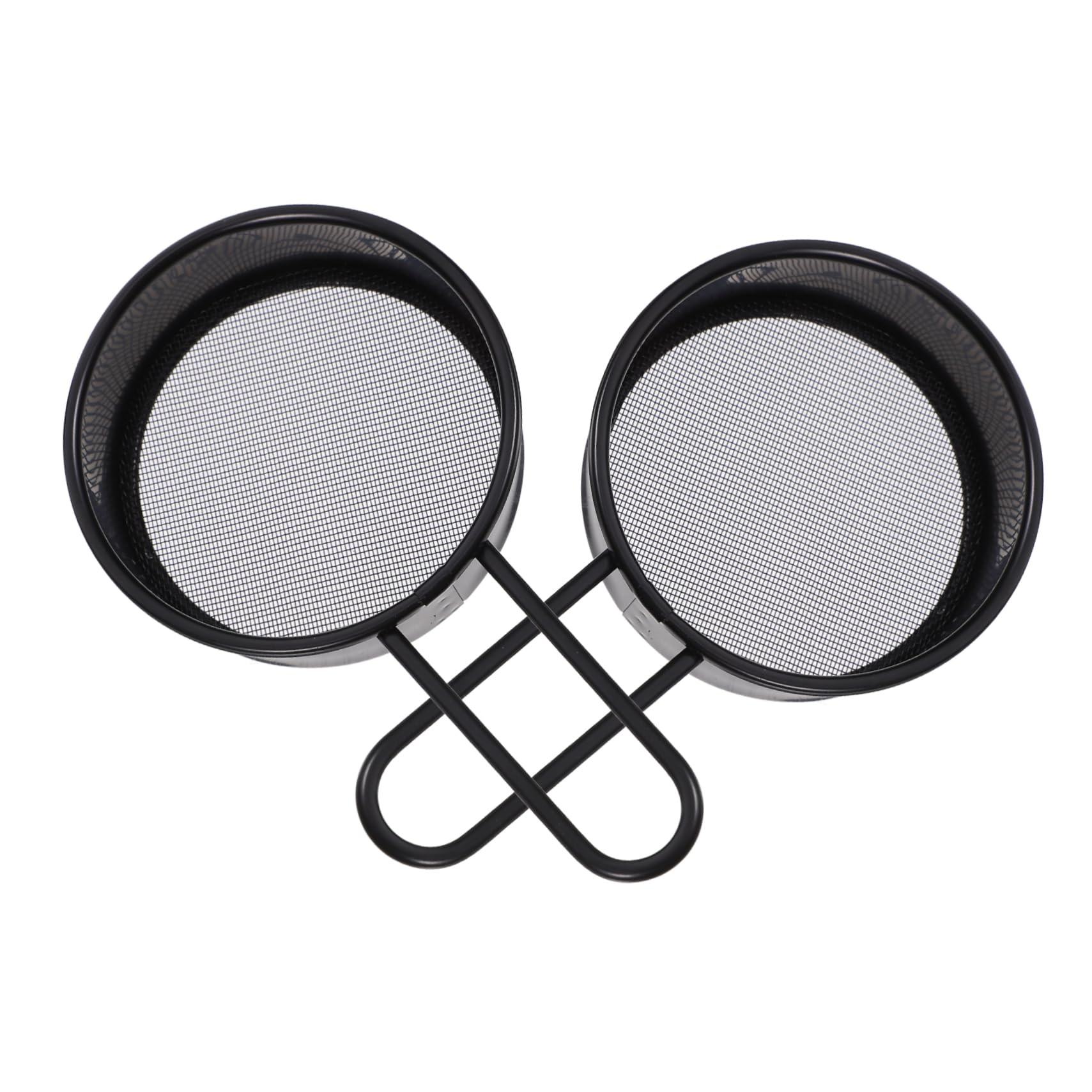 Mobestech 2Pcs Stainless Steel Baking Sieve Round Flour Sifter and Fine Mesh Strainer for Kitchen Baking for Powdered Sugar Cocoa and Flour Handling