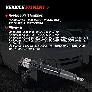 専用 Y1701-3 Y1701-1 2 Amazon.com: 4PCS 095000-7780 095000-7781 23670-30280 23670