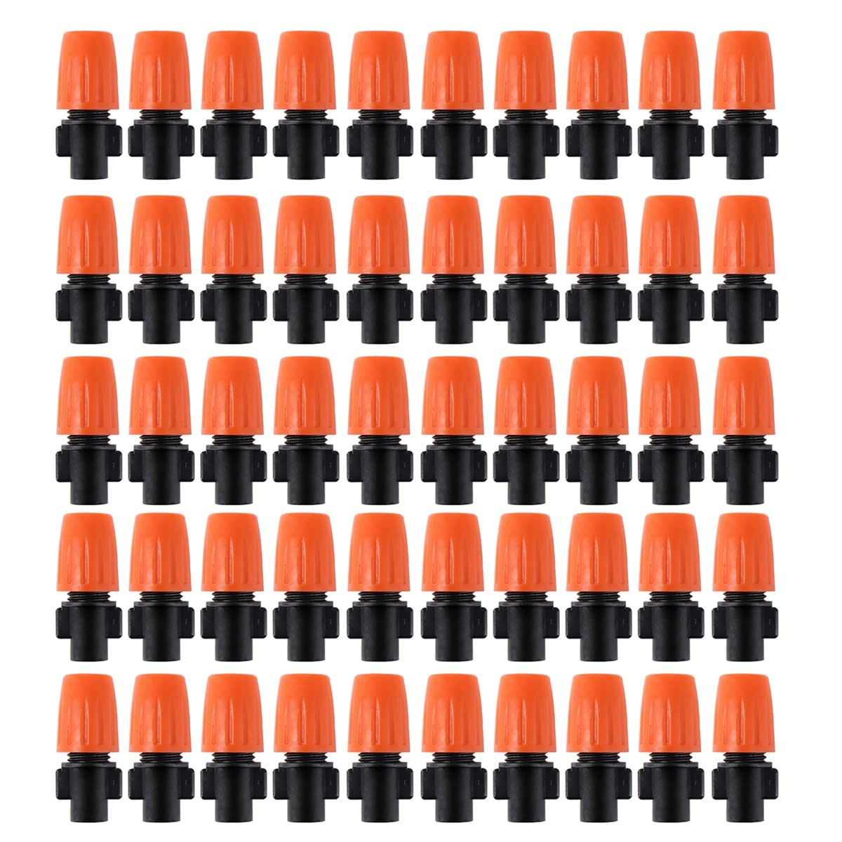 Ctrlzs 50Pcs Adjustable Garden Drip Irrigation Misting Nozzle Micro- Dripper Gardening Tools