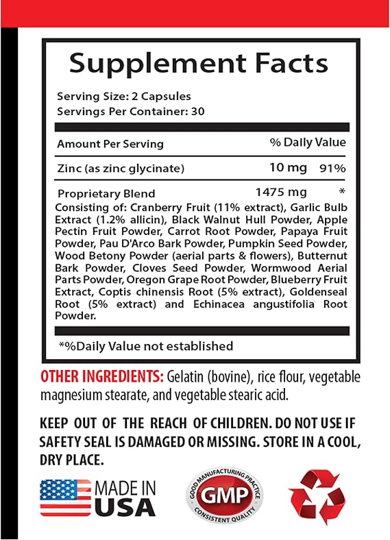 Black Walnut and Wormwood Capsules - Wormwood and Black Walnut Complex 1500 MG - Garlic Supplements, Black Walnut Powder, Wormwood herb Plant, Black Walnut Hull Powder, Clove Wormwood - 1B 60 Caps