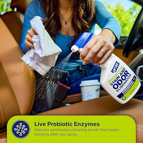 Vista 3 de Lift Off 45006 - Spray probiótico para eliminar manchas y olores, potente limpiador de alfombras con enzimas naturales y eliminador de olores