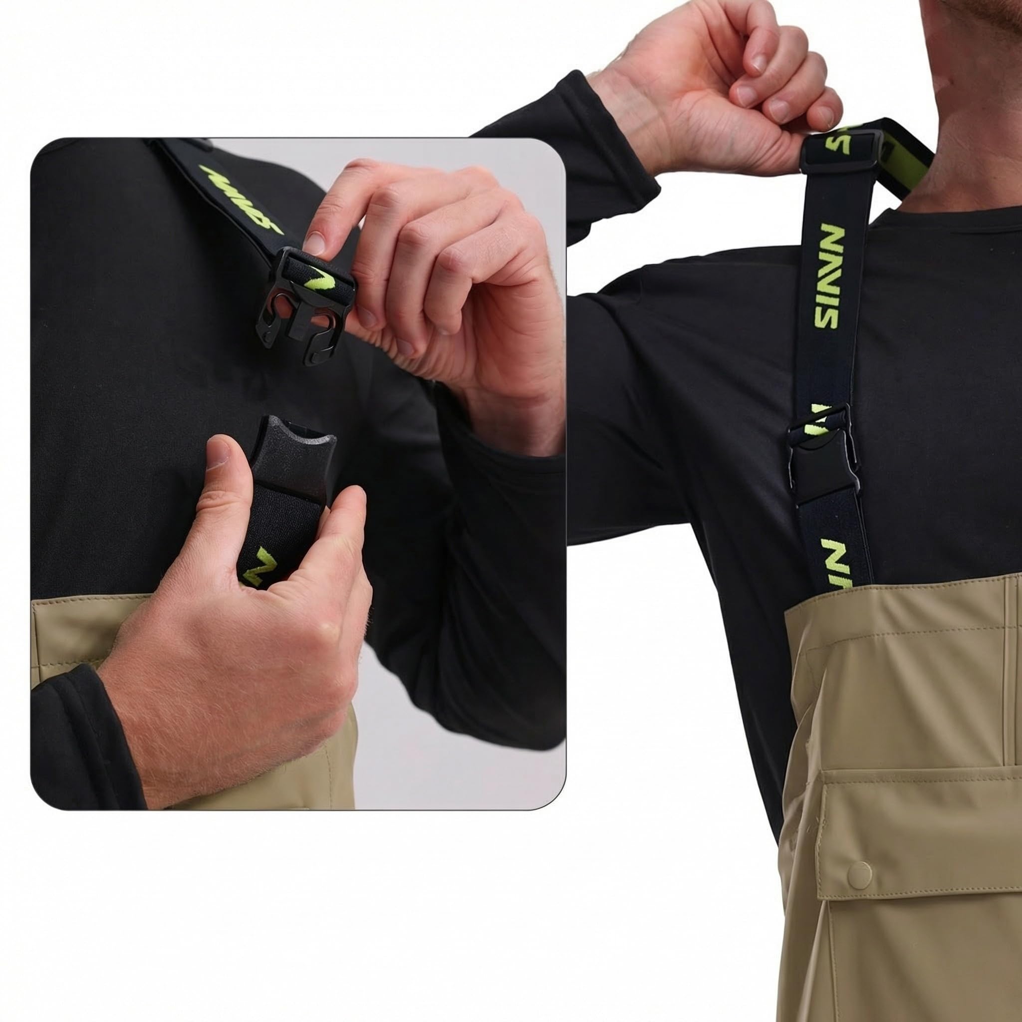 Workwear Regenlatzhose Herren Wasserdicht - 12000mm Regenhose, Arbeitshose für Baustelle, Outdoor, Forst & Garten P03