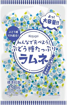 Kasugai Seika Lets Eat Together! Grape Sugar-Rich Ramune 550g Pack