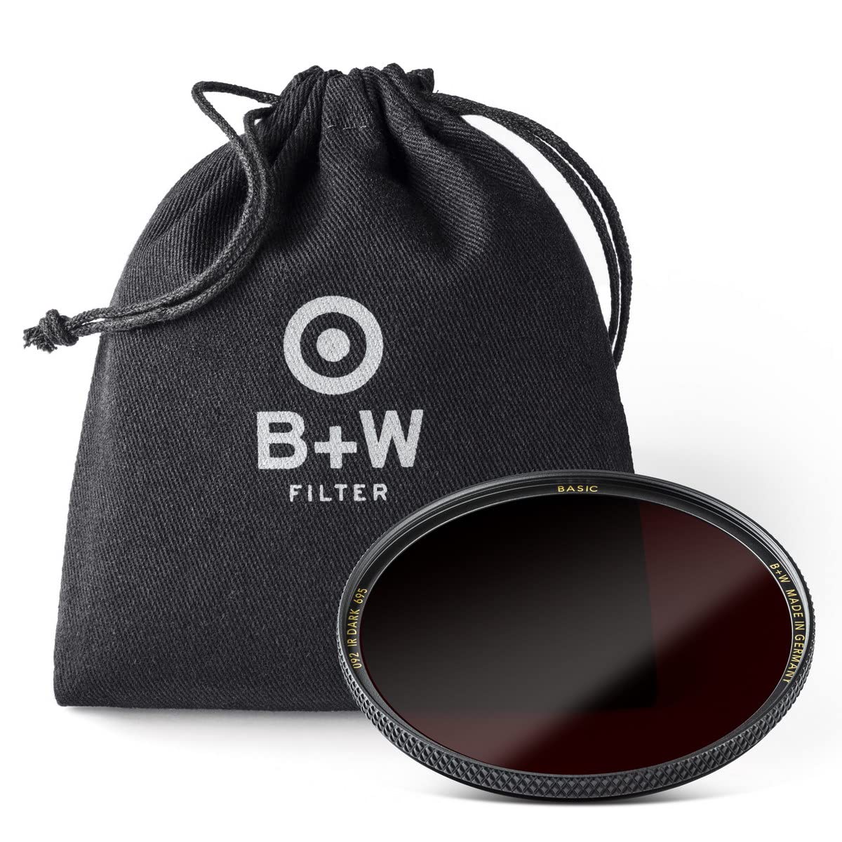 B+W Basic IR Dark Red 695 Filter 49mm - Replaces F-Pro 66-72271, Black, 49 mm - Image 2