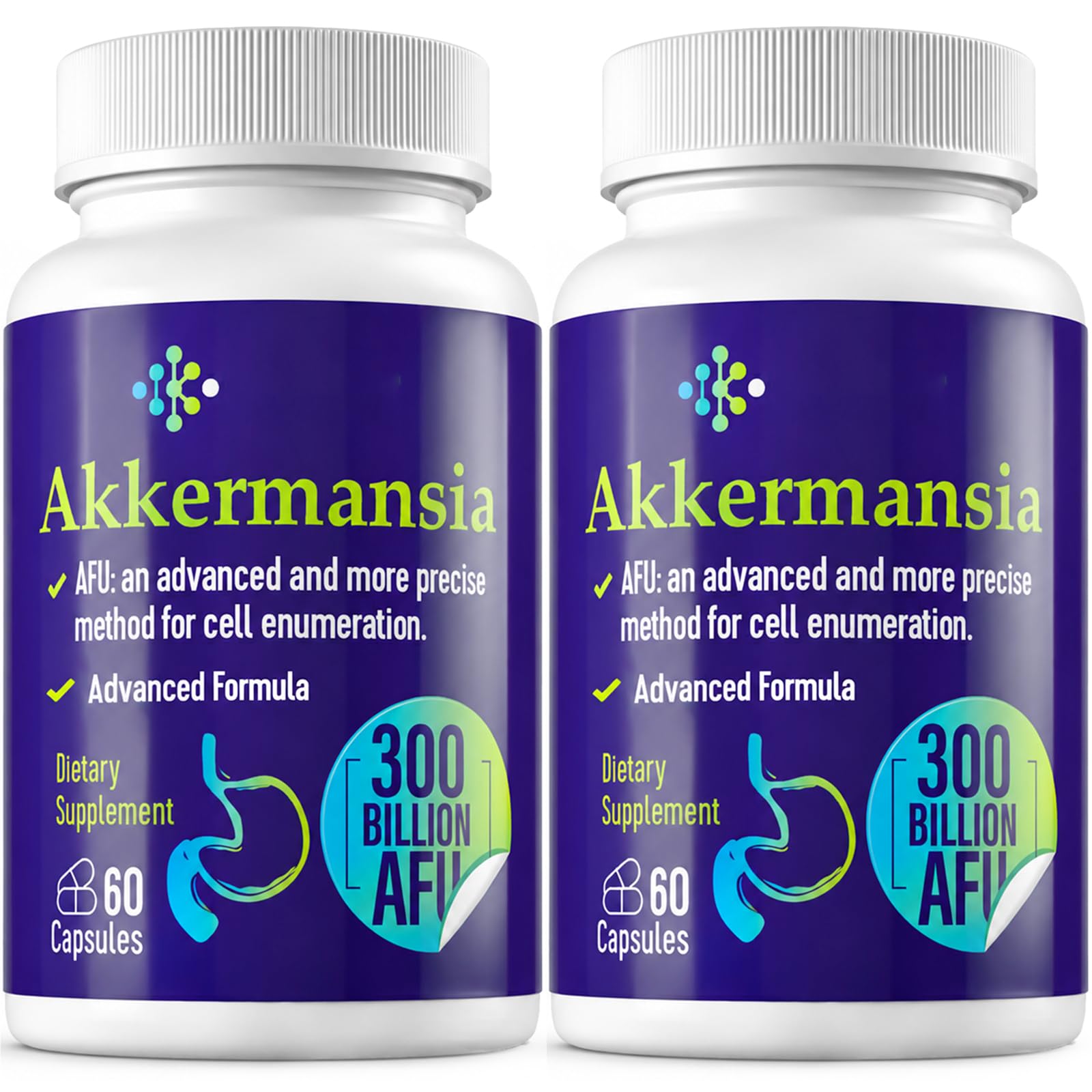 300 Billion AFU Akkermansia Muciniphila Probiotic for More GLP-1, 120 Count