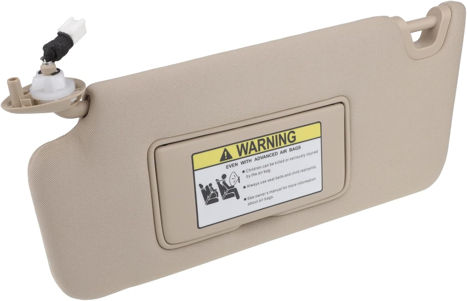 Beige Left Driver Side Car Sun Visor With Sunroof for 2009-2014 For Acura For TL,2008-2012 For Honda For Accord,Replacement Assembly 83280-TA5-A51ZA,83280TA5A51ZA (with mirror)