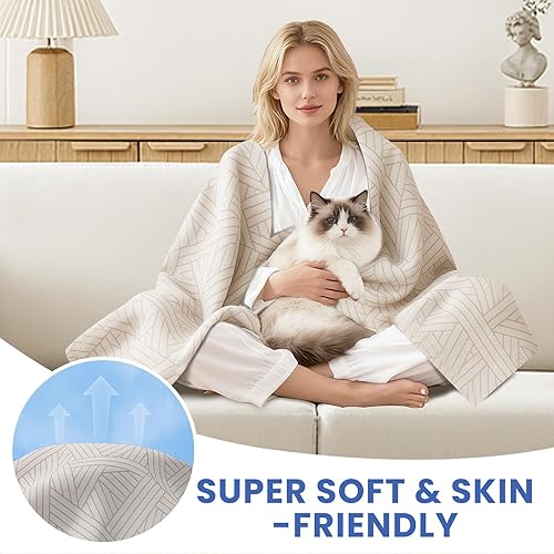 Miniatura 2 de Funda de sofá bohemio para perros, 78x134 pulgadas, fundas de sofá para sofá de 3 cojines, fundas de sofá lavables para sofá seccional, fundas de