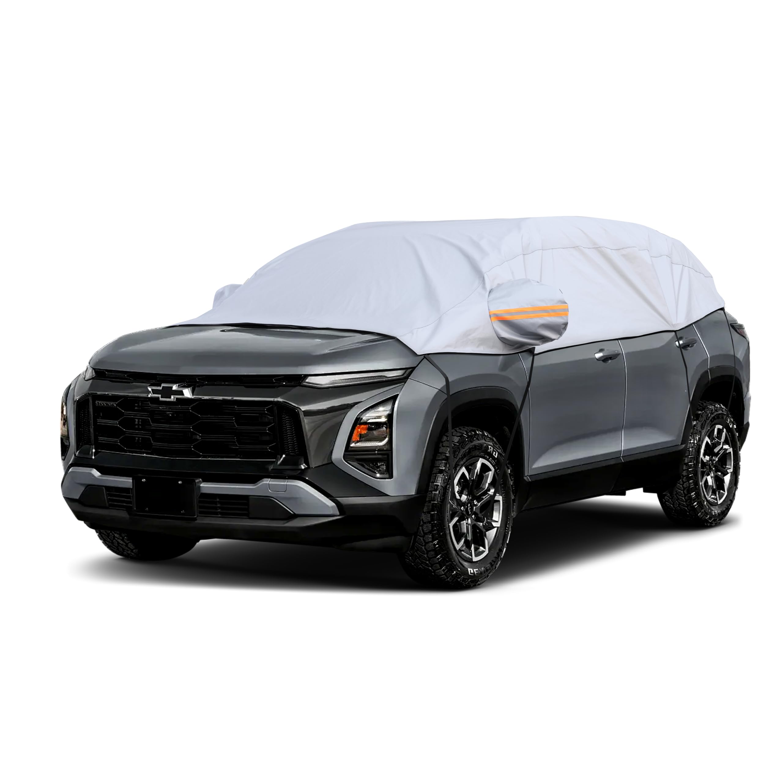 AltoCover Half Car Cover, Windshield Cover for Ice and Snow with Cotton Liner, Car Cover Waterproof All Weather for Snow, Sun, Rain, Dust, UV