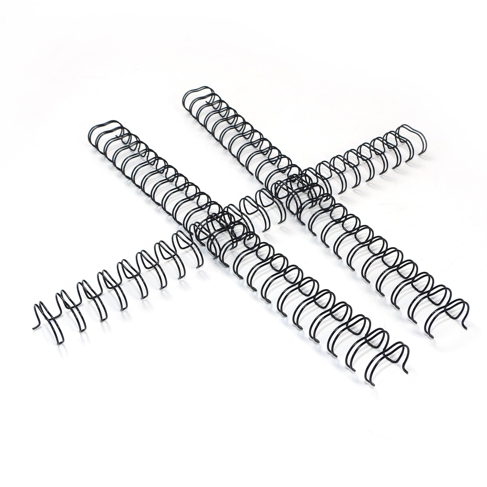 RAYSON Anneaux Reliure de Métalliques, 210 Feuilles, Pas de 2:1, 25,4 mm, 23 Anneaux, A4, Noir, Paquet de 50