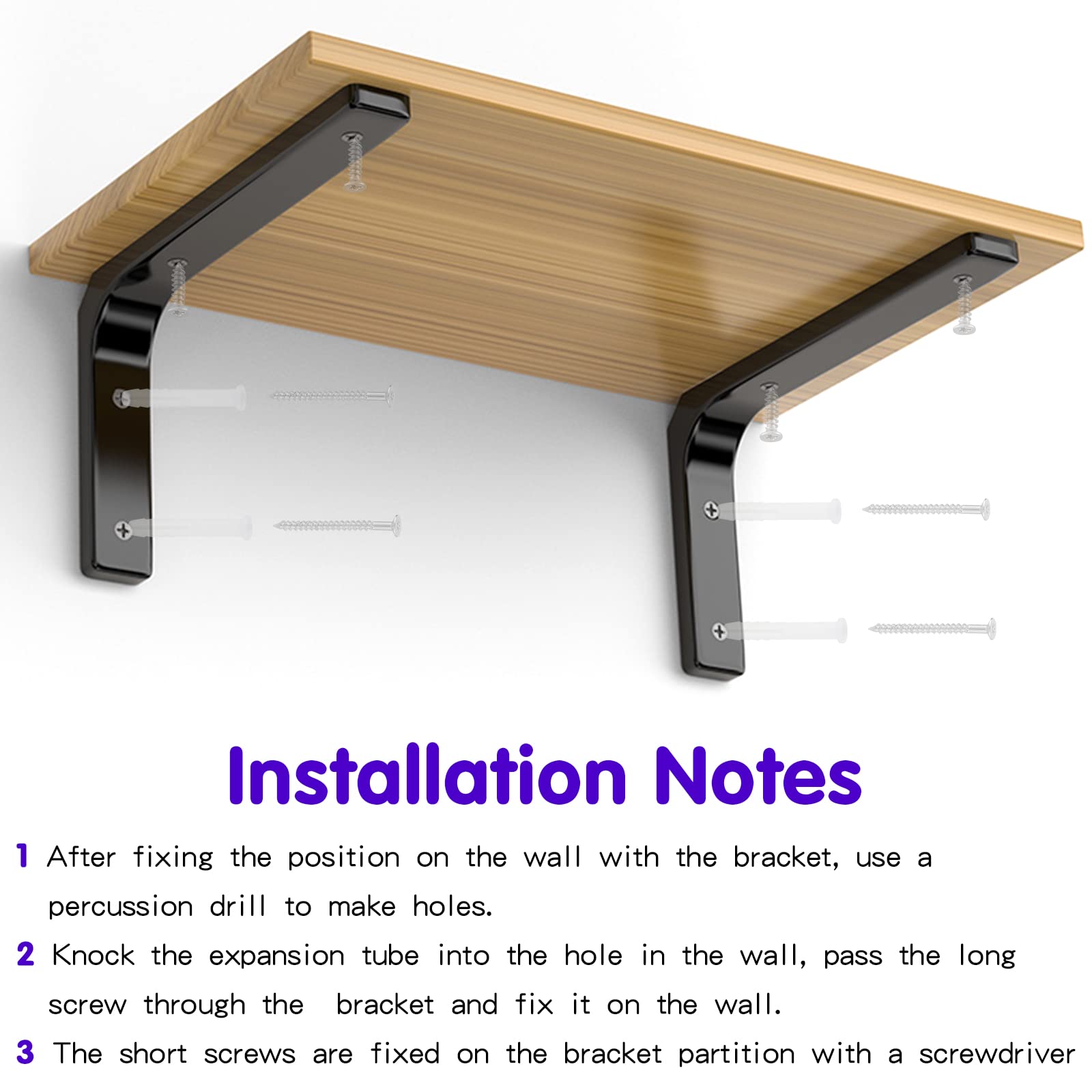 Staffe Per Mensole In Acciaio - Supporto Fino A 70 Kg, 150x200 Mm - Foto 7