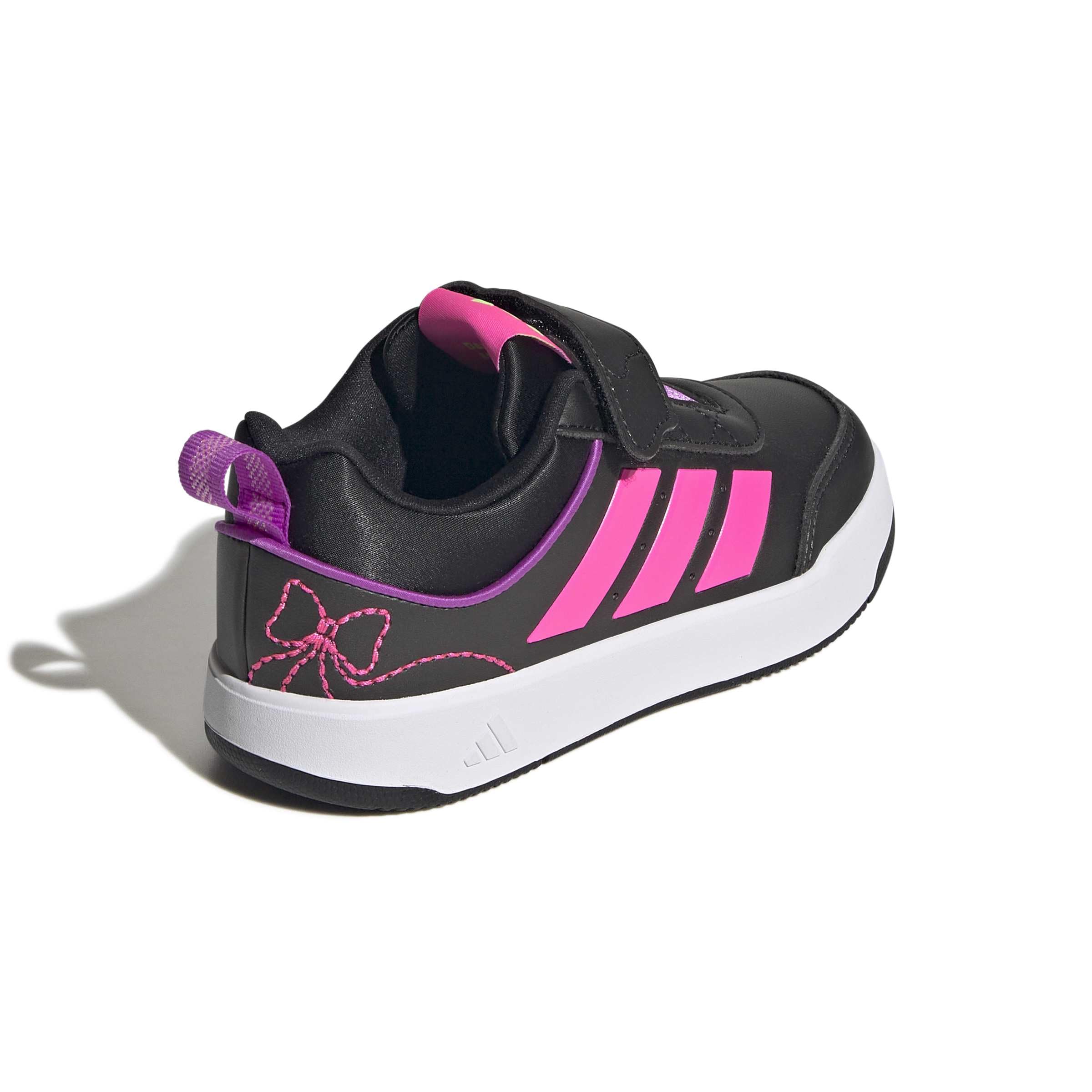 adidas Uniseks - dzieci Tensaur Sport 3.0 Girls Kids Shoes, core black/lucid pink/purple burst, 30 EU